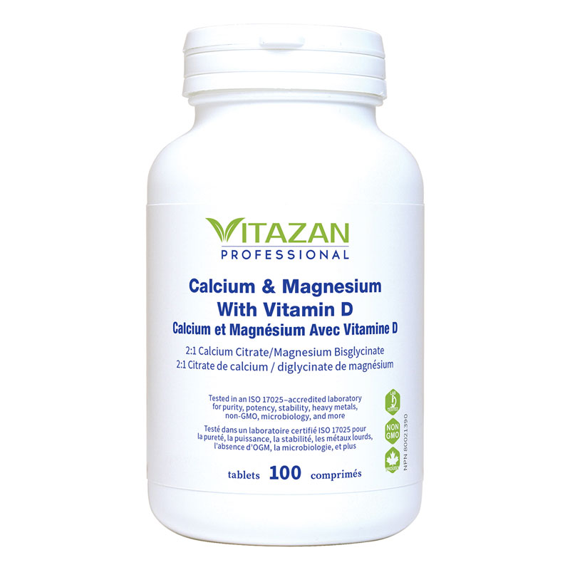 Vitazan Calcium et magnésium avec vitamine D :